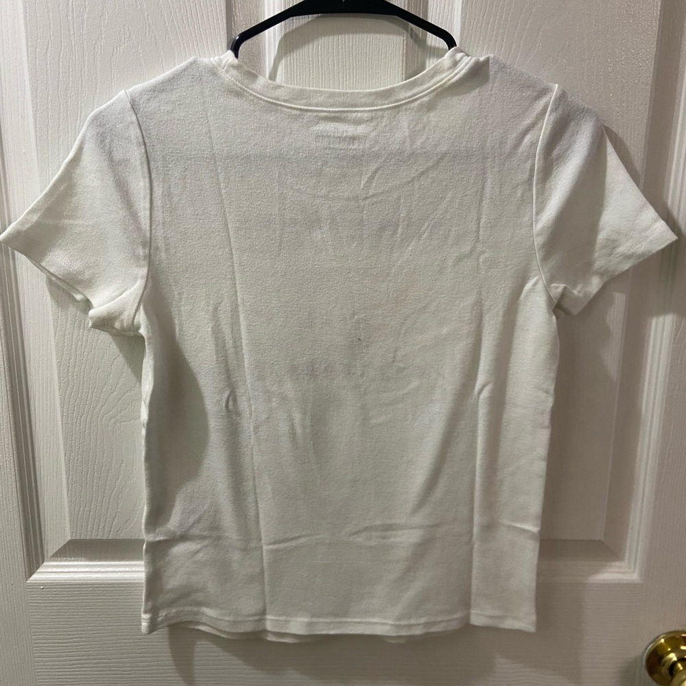 HOLLISTER ROSE WHITE TEE - Picture 2 of 3